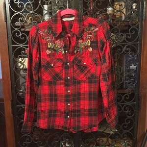 Zara small tweed shirt